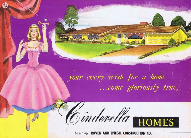 Ad for Cinderella homes in College Park, Costa Mesa