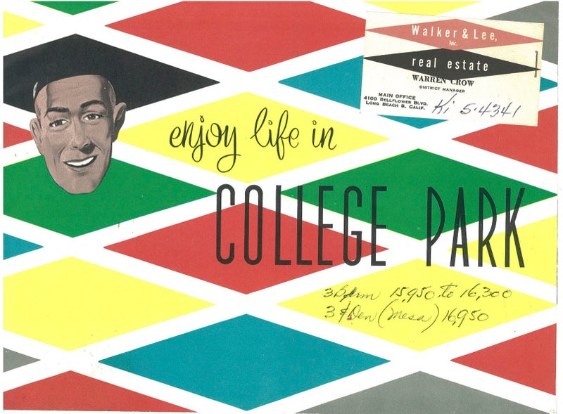 Retro ad for College Park