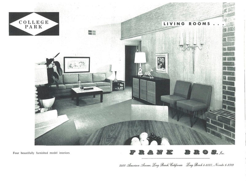 Retro image of College Park home interior